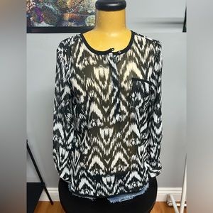 Sheer blouse medium